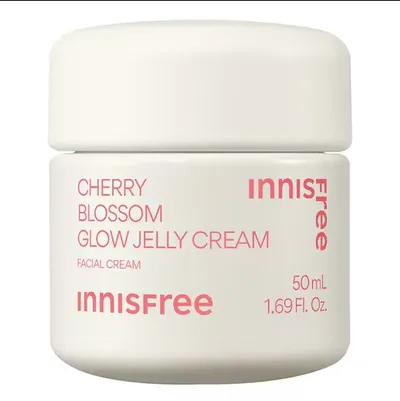 Innisfree Cherry Blossom Glow Jelly Cream (Kremowy żel z wiśnią japońską i niacynamidem (nowa wersja))