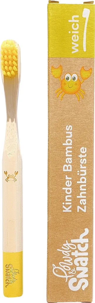 Powdy & Snatch Kinder Bambus Zahnburste (Bambusowa szczoteczka do zębów dla dzieci)