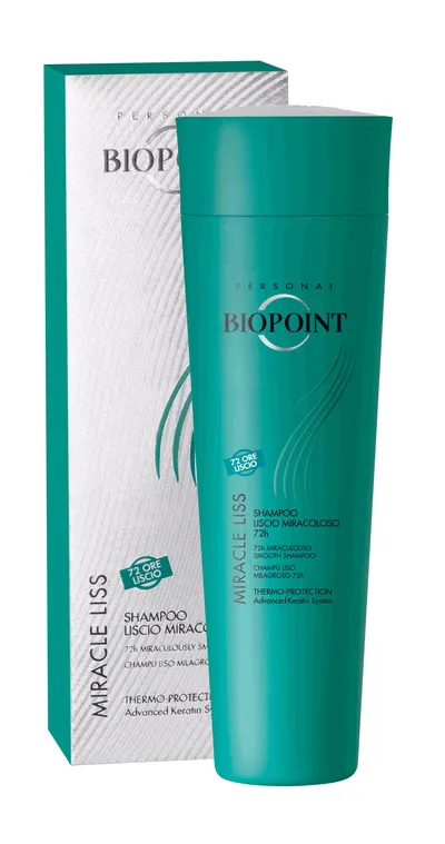 Biopoint Miracle Liss, Liscio Shampoo 72h (Cudownie wygładzający termoochronny szampon 72 h)