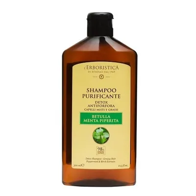 Athena's l'Erboristica Shampoo Purificante Betulla Menta Piperita (Szampon z ekstraktem z brzozy i mięty pieprzowej)