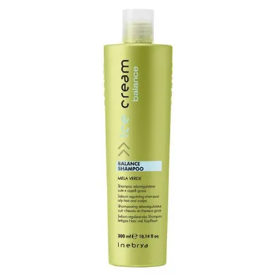 Inebrya Ice Cream, Balance Shampoo (Szampon regulujący do włosów przetłuszczających się)