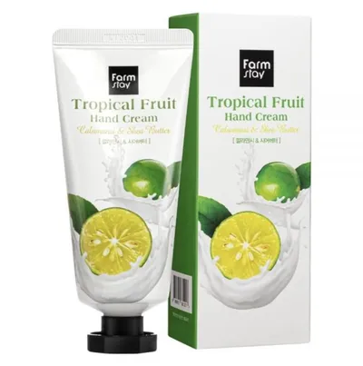 FarmStay Tropical Fruit Hand Cream Moist Full Calamansi & Shea Butter (Krem do rąk z pomarańczą panamską i masłem shea)