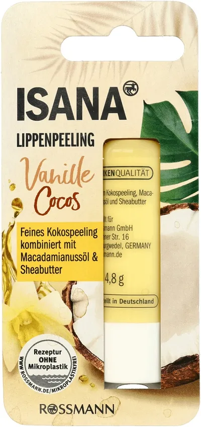 Isana Vanille Cocos Lipeenpeeling (Peeling do ust `Wanilia i kokos`)
