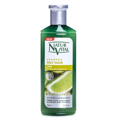 NaturVital Sensitive, Shampoo Oily Hair Lime (Szampon z limonką do włosów przetłuszczajacych się)