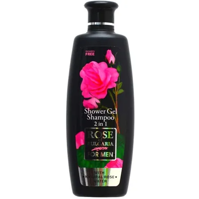 BioFresh Cosmetics Rose of Bulgaria, Shower Gel Shampoo 2 in 1 For Men (Różany męski żel pod prysznic i szampon 2 w 1)