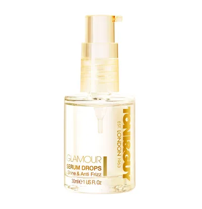 Toni&Guy Glamour, Serum - Drops Shine & Anti - Frizz (Odżywcze serum wygładzające i nabłyszczające włosy)