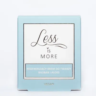 Less is More Regenerujący krem do twarzy `Baobab & aloes`