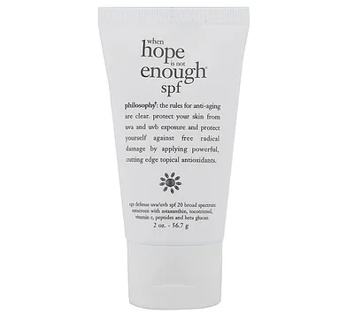 Philosophy When Hope Is Not Enough SPF 20 (Krem pielęgnujący antyrodnikowy z SPF 20)