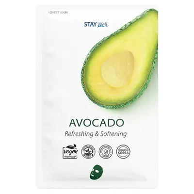 Stay Well Avocado Face Mask (Odświeżająca maseczka z awokado o działaniu zmiękczającym)