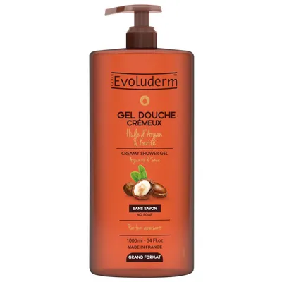Evoluderm Gel Douche Cremeux Huile d'Argan et Karite (Żel pod prysznic z olejem arganowym i masłem shea)