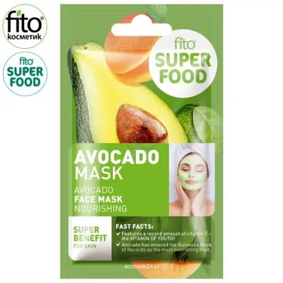 Fitokosmetik Fito Superfood, Odżywcza maska do twarzy `Awokado`