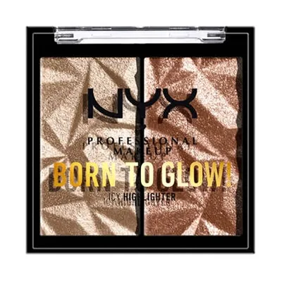 NYX Professional Makeup Born to Glow, Icy Highlighter Duo (Rozświetlacz)