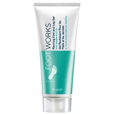 Avon Foot Works, Reviving Foot and Leg Gel with Peppermint Oil (Orzeźwiający żel do stóp i nóg z miętą pieprzową)