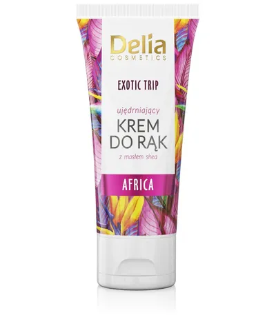 Delia Exotic Trip, Africa, Ujędrniający krem do rąk z masłem shea