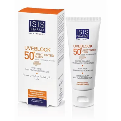 IsisPharma Uveblock SPF 50+ Light Tint Fluid (Fluid z filtrem przeciwsłonecznym delikatnie koloryzujący)