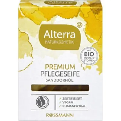 Alterra Premium Pflegeseife Sanddornol (Mydło w kostce pielęgnacyjne z olejem z rokitnika)