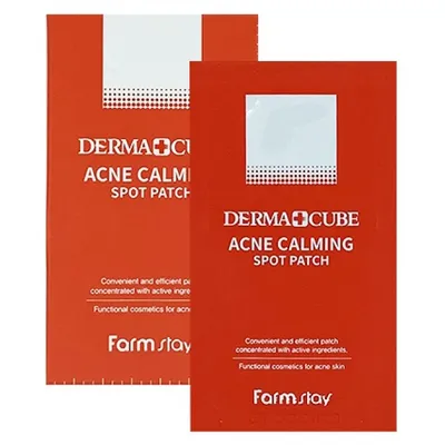 FarmStay Derma Cube Acne Calming Spot Patch (Punktowe kojące płatki dla skóry problematycznej)