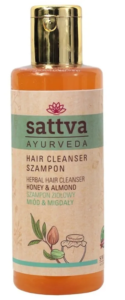 Sattva Ayurveda Herbal Hair Cleanser Honey & Almond (Szampon ziołowy do włosów `Miód i migdały`)
