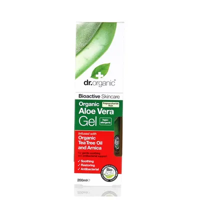 Dr.Organic Organic Aloe Vera Gel (Organiczny żel aloesowy z olejkiem drzewa herbacianego)