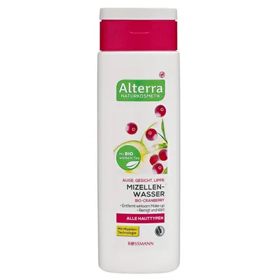 Alterra Mizellen-Wasser Bio-Cranberry (Płyn micelarny `Żurawina Bio`)
