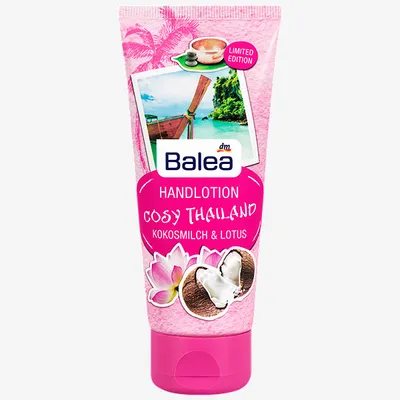 Balea Cosy Thailand, Handlotion (Krem do rąk o zapachu mleczka kokosowego i lotosu)