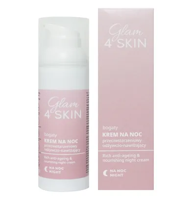 Glam Shop Glam4Skin, Bogaty krem na noc przeciwstarzeniowy odżywczo-nawilżający