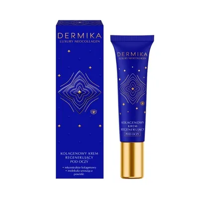 Dermika Luxury Neocollagen, Kolagenowy krem regenerujący pod oczy (nowa wersja)