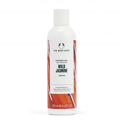 The Body Shop Wild Jasmine, Shower Gel Vegan (Wegański żel pod prysznic `Dziki Jaśmin`)