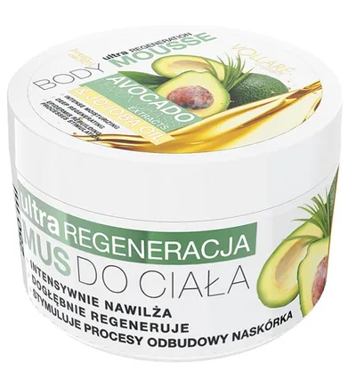 Vollare Cosmetics Body Mousse, Mus do ciała z ekstraktami z awokado, trawy cytrynowej i olejkiem jojoba