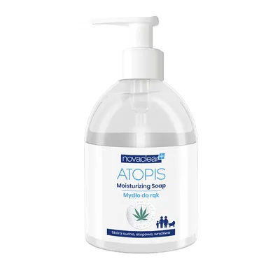 Novaclear Atopis, Moisturizing Soap (Mydło do rąk z organicznym olejem konopnym)