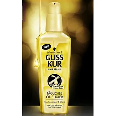 Schwarzkopf Gliss Kur Hair Repair, Serum - eliksir do włosów z drogocennymi pielęgnującymi olejkami