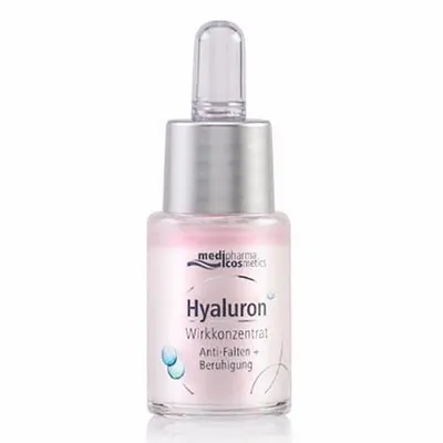 Medipharma Cosmetics Hyaluron,  Wirkkonzentrat Anti-Falten + Beruhigung (Aktywny hialuronowy koncentrat przeciwzmarszczkowy wyciszający)