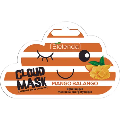 Bielenda Cloud Mask Mango Balango, Bąbelkująca maseczka energetyzująca