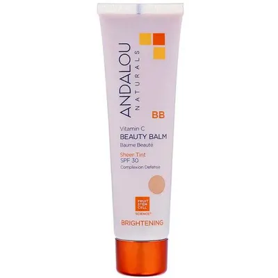 Andalou Naturals Brightening Vitamin C BB Beauty Balm Sheer Tint SPF 30 (Rozjaśniający krem BB z witaminą C)