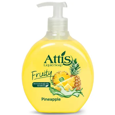 Attis Fruity, Pineapple Liquid Soap (Owocowe mydło w płynie `Ananas`)
