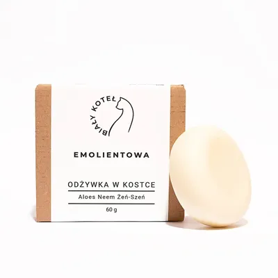 Biały koteł Aylunola PRO by Biały Koteł, Odżywka w kostce emolientowa `Aloes, neem, żeńszeń`
