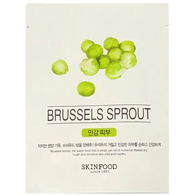 SkinFood Beauty in a Food, Brussels Sprout Mask Sheet (Maska w płachcie z wyciągiem z brukselki)
