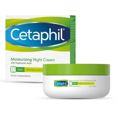 Cetaphil Moinsturizing Night Cream with Hyaluronic Acid (Krem nawilżający na noc z kwasem hialuronowym)