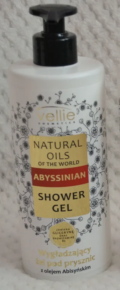 Vellie Cosmetics Natural Oils of The World, Wygładzający żel pod prysznic z olejem abisyńskim