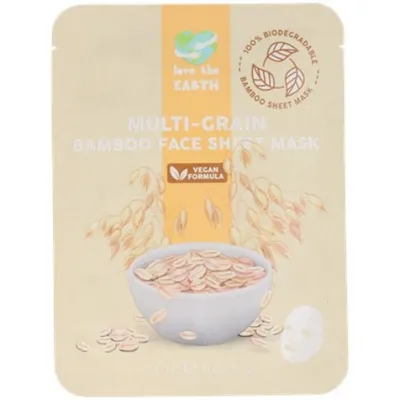 Action Multi- Grain Bamboo Face Sheet Mask (Bambusowa maseczka do twarzy z owsem)