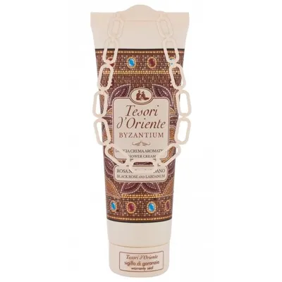 Tesori d'Oriente Byzantium Doccia Crema Aromatica Rosa Nera e Labdano (Kremowy żel pod prysznic o zapachu czarnej róży i labdanum)