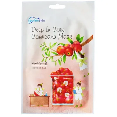 Purenskin Deep in Care Camucamu Mask (Maska w płacie odżywczo-rozjaśniająca)