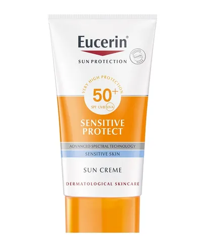 Eucerin Sun Creme Sensitive Protect SPF 50+ Sensitive skin (Krem ochronny do twarzy SPF50+)