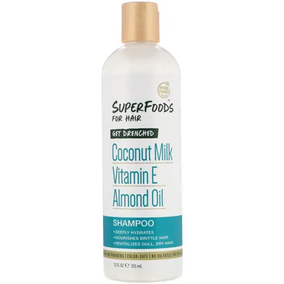 Petal Fresh Pure Superfoods, Get Drenched, Shampoo (Nawadniający szampon do włosów suchych z mleczkiem kokosowym)
