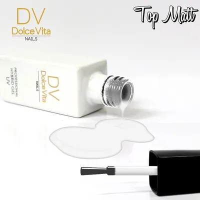 DV Dolce Vita Nails Top Matt (Matowy top do lakierów hybrydowych)