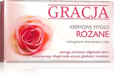 Gracja Kremowe mydło różane wzbogacone ekstraktem z róży
