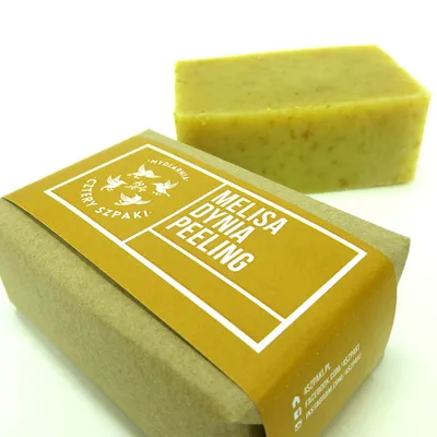 Mydlarnia Cztery Szpaki Melisa Dynia Peeling, Mydło peelingujące