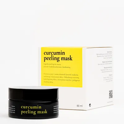 Dermash Cosmetics Curcumin Peeling Mask (Łagodny peeling do twarzy przeciw niedoskonałościom z kurkuminą)