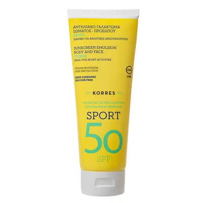 Korres Citrus Active Sunscreen Emulsion Body & Face SPF 50 (Emulsja do opalania twarzy i ciała)