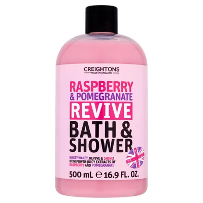 Creightons Raspberry & Pomegranate Revive, Bath & Shower Gel (Żel do kąpieli i pod prysznic `Malina i granat`)